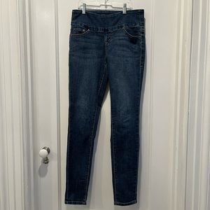 Women’s Jag Jeans pull-on high rise skinny leg stretch blue jeans, size 4
